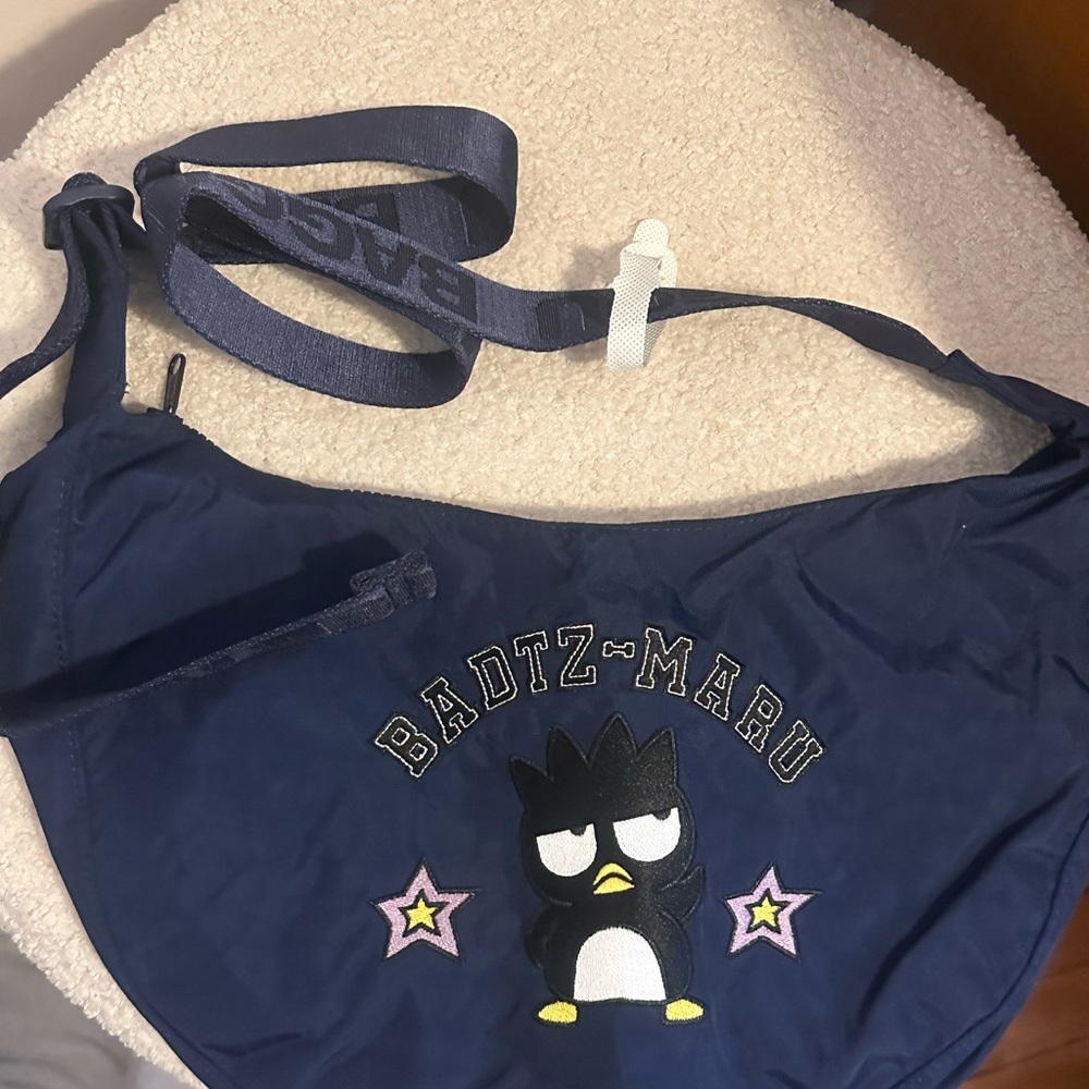 BAGGU X Hello Kitty & Friends UO Exclusive Badtz-Maru Medium Nylon Crescent